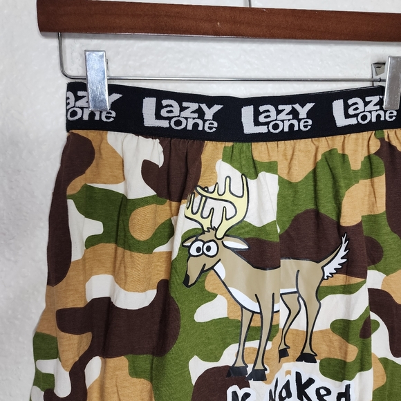 Lazy One Novelty Boxer Sleepr Shorts Buck Naked Men's Size Medium NWT - Picture 2 of 7